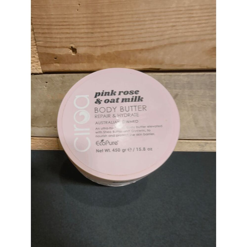 Ciroa Pink Rose & Oat Milk Body Butter Repair & Hydrate 15.8 oz